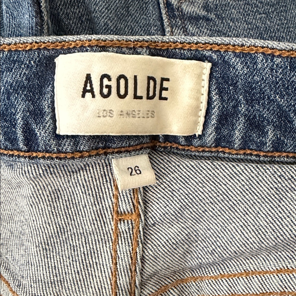 AGOLDE Toni Mid Rise Straight Leg Jeans - Picture 4 of 5